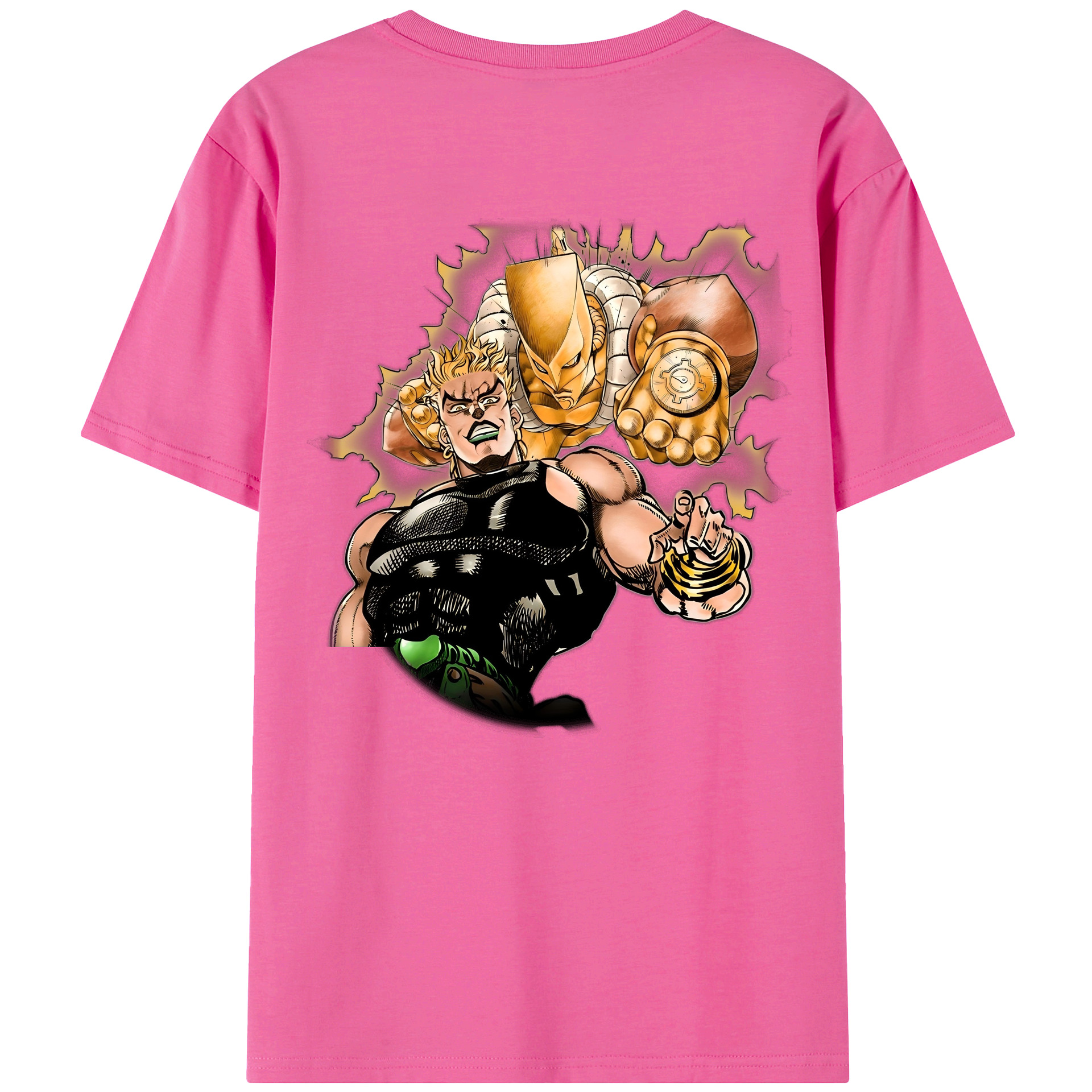 （画像用） ジョジョの奇妙な冒険 ディオ?ブランドー JoJo's Bizarre Adventure Dio Brando レディース半袖Tシャツ(バックプリント)